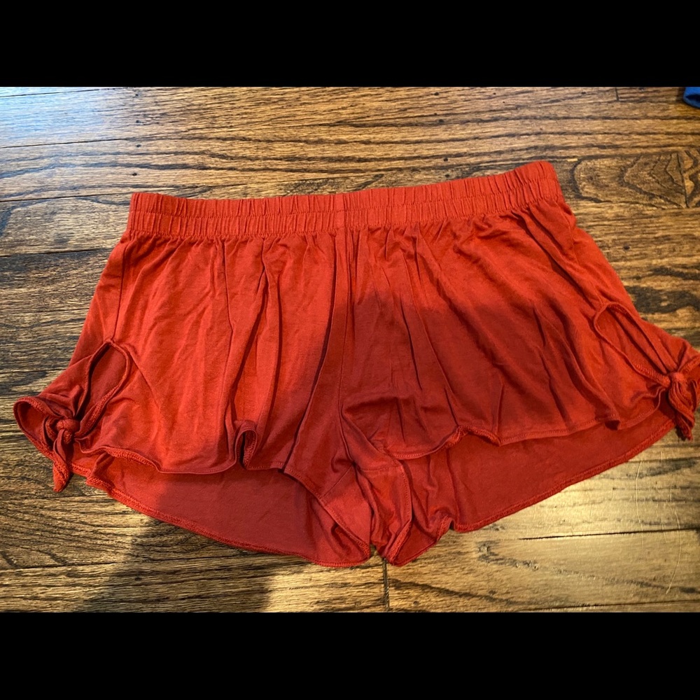 Orange Low Rise Shorts